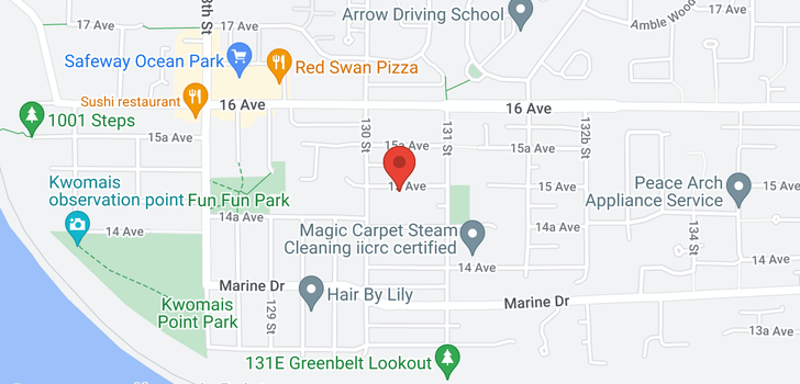map of 13040 15TH AVENUE
